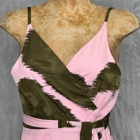 Anthropologie Hutch Leah Dress Womens MP Medium Petite True Wrap Pink - Picture 4 of 11